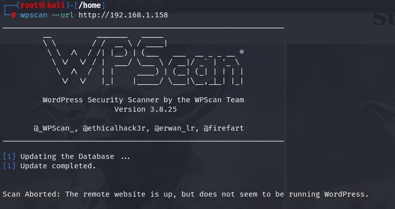 WPScan del servidor web