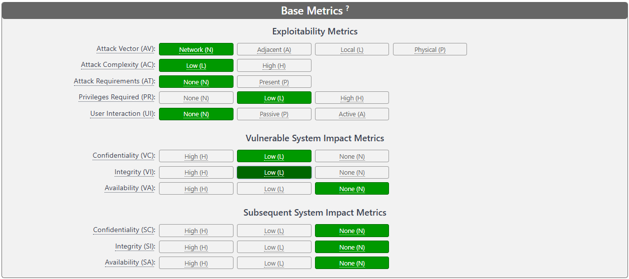 CVSS 4.0 metrics for CVE-2025-41362