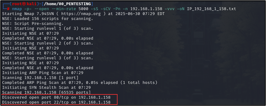 Escaneo con NMAP